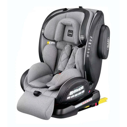 Silla para carro 360° para bebé de 0-38 kg Isofix, con sistema de giro completo, reposacabezas regulable y sus múltiples inclinaciones, sistema de Fijación Isofix para Grupo 0/1/2/3 (0-38 kg) – Kidilo