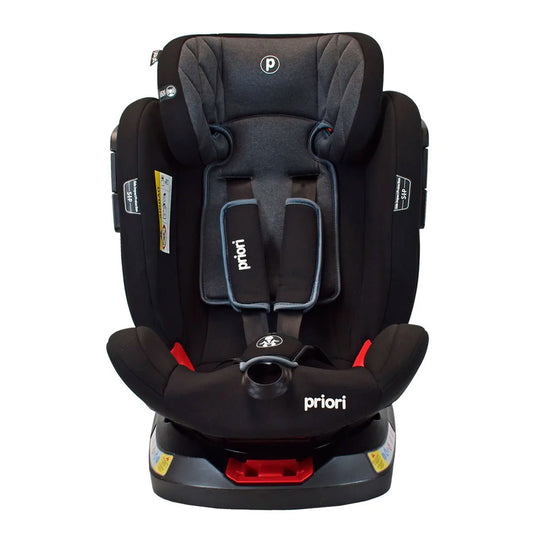 Silla de seguridad Twist para Carro Grupo 0,1,2 y 3 con sistema Isofix, con resistencia de hasta 36kg aprox, con posiciones de reclinado y almohadilla ajustable en altura, arnés de seguridad en 5 puntos - Priori