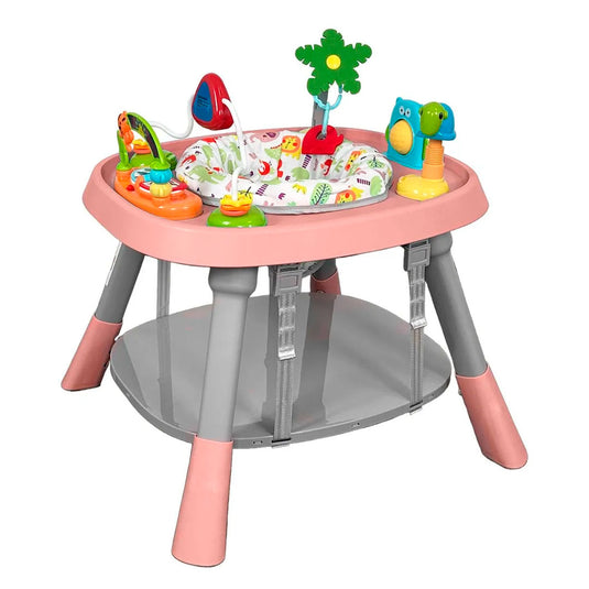 Silla comedor Yae para bebé multifuncional 12 en 1, bandeja desmontable, cinturón de seguridad en 5 puntos, con juguetes didácticos, giro 360° de la silla - Priori