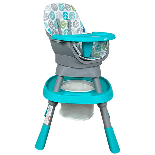 Silla comedor Yae para bebé multifuncional 12 en 1, bandeja desmontable, cinturón de seguridad en 5 puntos, con juguetes didácticos, giro 360° de la silla - Priori