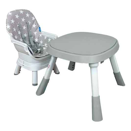 Silla comedor Yae para bebé multifuncional 12 en 1, bandeja desmontable, cinturón de seguridad en 5 puntos, con juguetes didácticos, giro 360° de la silla - Priori
