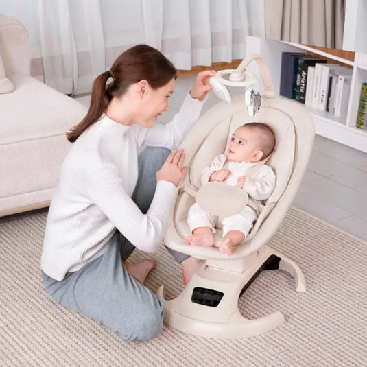 Silla mecedora Lullaby Orbit con control por App - Mastela - Cocco Semana 2026