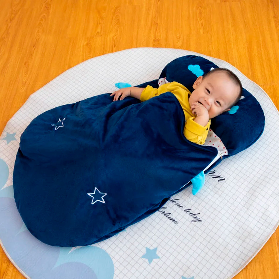Sleeping para recién nacido, saco de dormir de algodón suave y cálido, con cierre para uso fácil