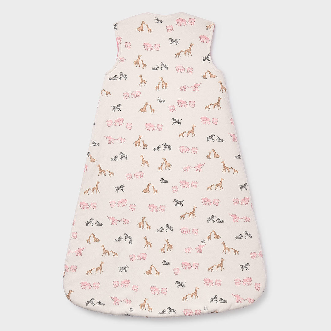 Sleeping bag con diseño estampado animalitos para bebé, saco de dormir para mantener abrigado de forma segura, tirantes regulables a diferentes alturas y bajo ajustable con botones, cierre con cremallera - Mayoral