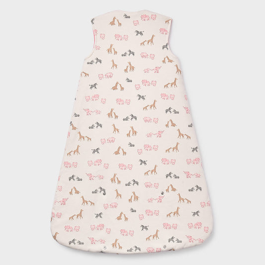 Sleeping bag con diseño estampado animalitos para bebé, saco de dormir para mantener abrigado de forma segura, tirantes regulables a diferentes alturas y bajo ajustable con botones, cierre con cremallera - Mayoral
