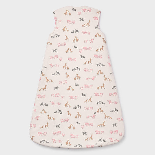 Sleeping bag con diseño estampado animalitos para bebé, saco de dormir para mantener abrigado de forma segura, tirantes regulables a diferentes alturas y bajo ajustable con botones, cierre con cremallera - Mayoral