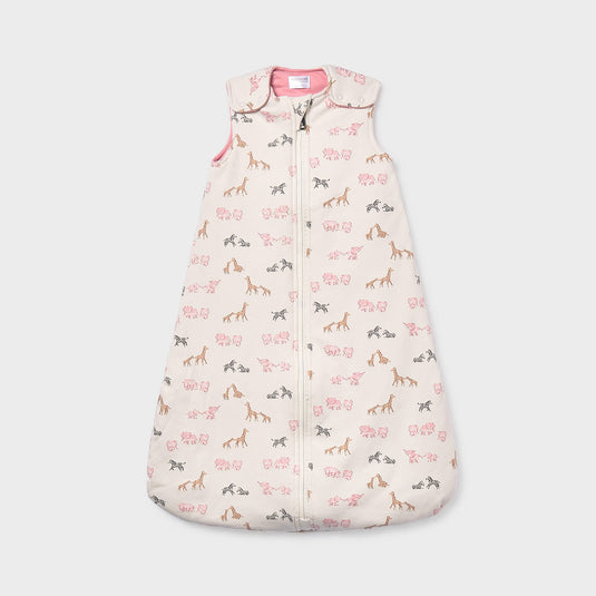 Sleeping bag con diseño estampado animalitos para bebé, saco de dormir para mantener abrigado de forma segura, tirantes regulables a diferentes alturas y bajo ajustable con botones, cierre con cremallera - Mayoral