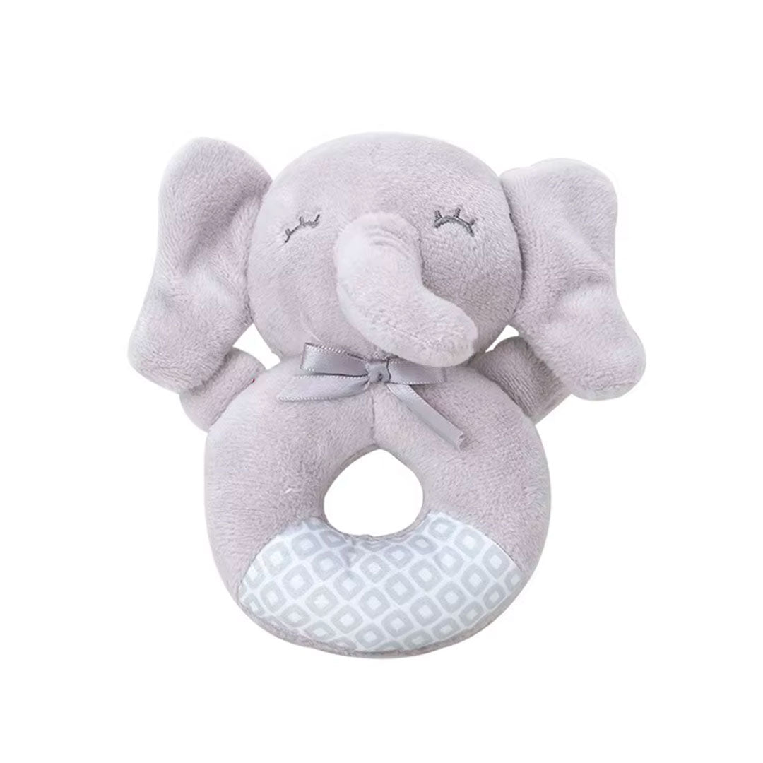 Sonajero de peluche chillón para bebé, ideal para recién nacido por su pequeño tamaño, dvertidos diseños de animales, de fácil agarre para tu bebé