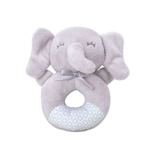 Sonajero de peluche chillón para bebé, ideal para recién nacido por su pequeño tamaño, dvertidos diseños de animales, de fácil agarre para tu bebé - Cocco Semana 2026