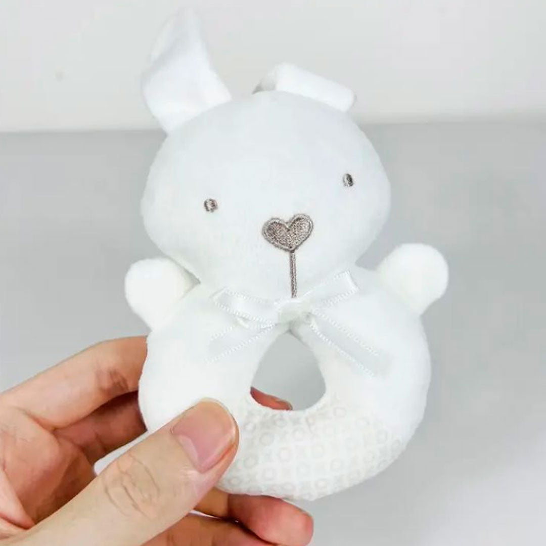 Sonajero de peluche chillón para bebé, ideal para recién nacido por su pequeño tamaño, dvertidos diseños de animales, de fácil agarre para tu bebé
