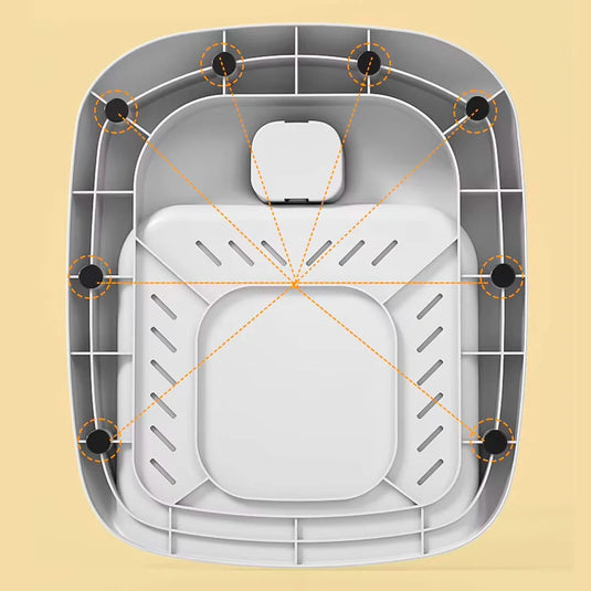 Soporte de ducha con diseño de patito para bebé, con base antideslizante, soporte de pie para bebé, ergonómico, de altura ajustable