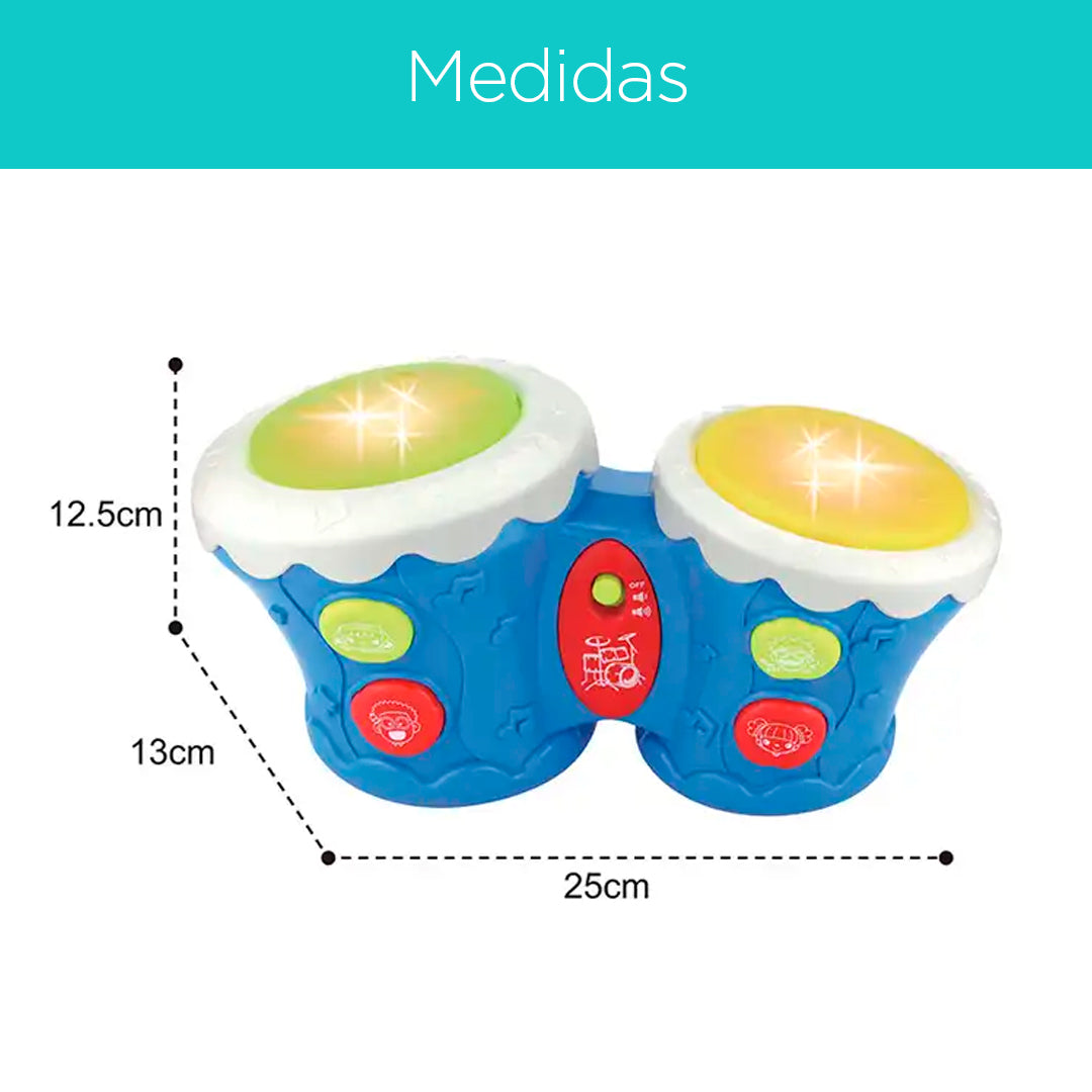 Tambor didáctico con luces y melodías - Huanger