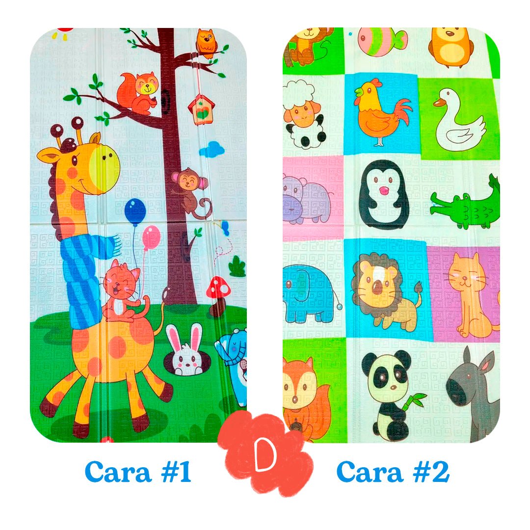 Tapete didáctico de gateo, tapete de juego plegable de espuma, portátil