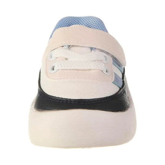 Tenis con suela antideslizante y cierre velcro para bebés, diseño clásico ideal para cualquier ocasión, para combinar con todo, ajuste con cordones y velcro, hecho en material resistente hipoalergénico