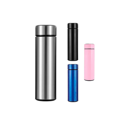 Termo de 500ml con sensor de temperatura LED, hecha en acero inoxidable, conserva el calor o el frio de la bebida, con medidor de temperatura con un toque