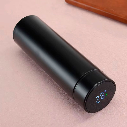 Termo de 500ml con sensor de temperatura LED, hecha en acero inoxidable, conserva el calor o el frio de la bebida, con medidor de temperatura con un toque
