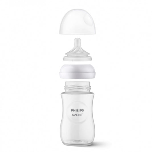 Tetero 11oz, válvula anticólicos, diseño antigoteo - Philips Avent Natural Response