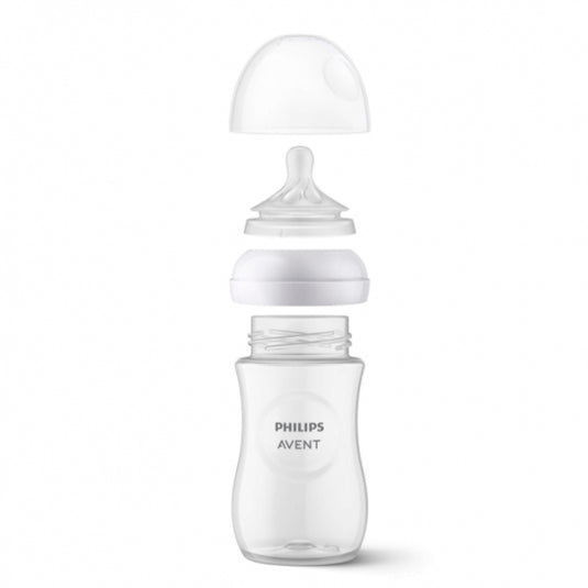 Tetero 11oz, válvula anticólicos, diseño antigoteo - Philips Avent Natural Response