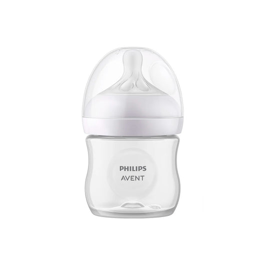 Tetero 4oz, válvula anticólicos, diseño antigoteo - Philips Avent Natural Response