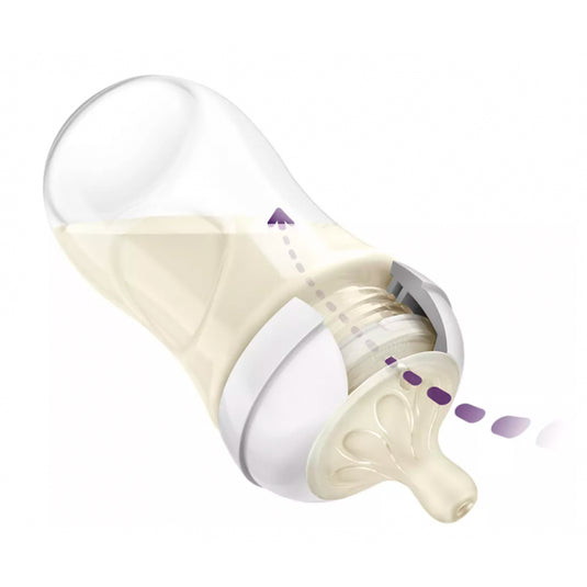 Tetero 4oz, válvula anticólicos, diseño antigoteo - Philips Avent Natural Response