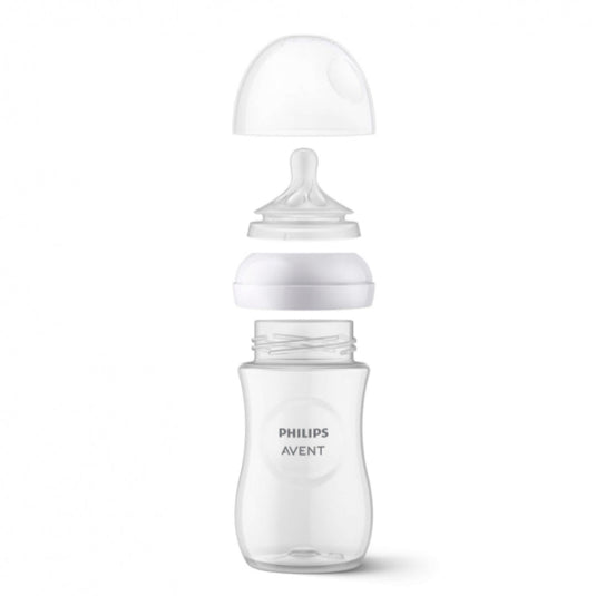 Tetero 4oz, válvula anticólicos, diseño antigoteo - Philips Avent Natural Response