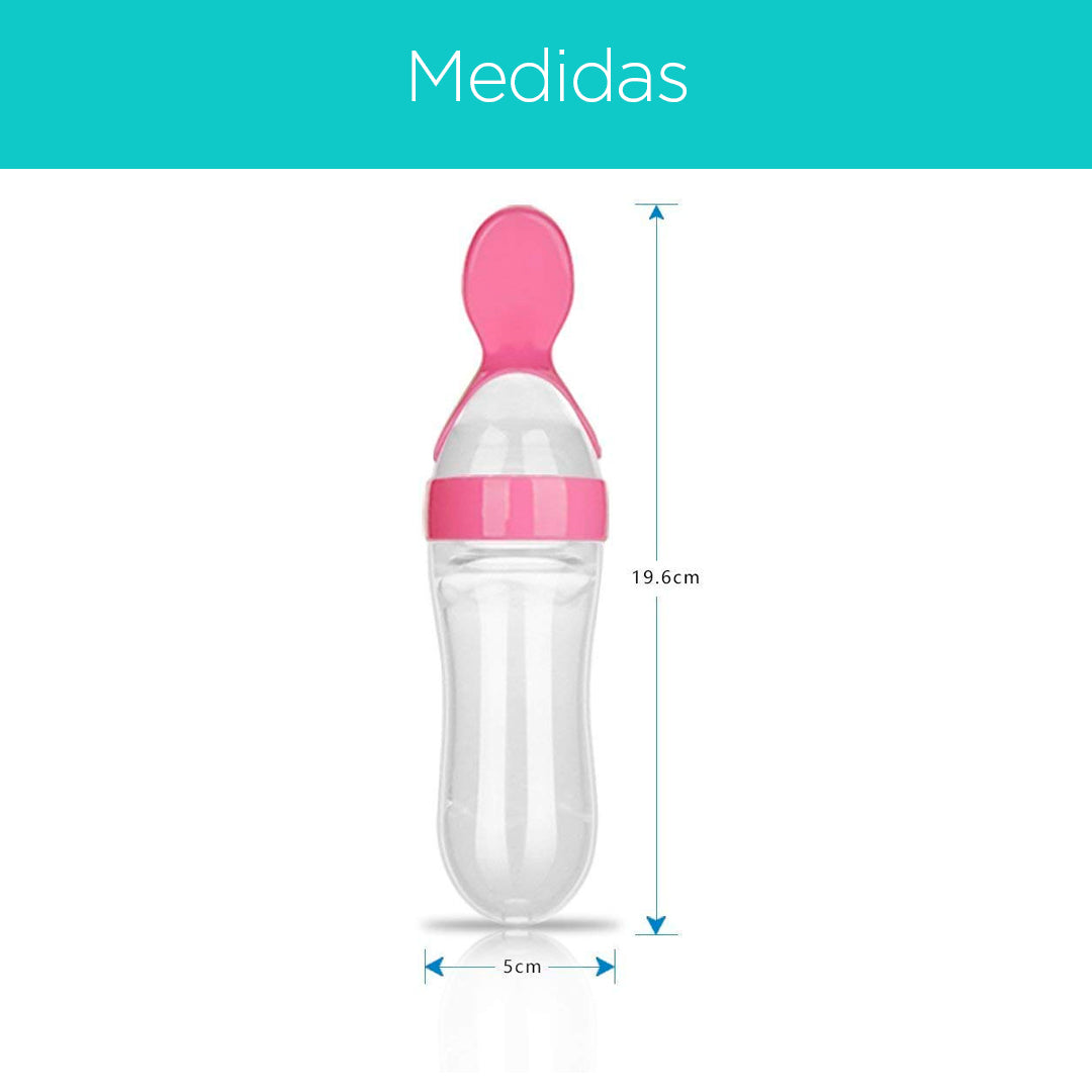 Tetero cuchara exprimible en silicona para bebé, alimentador en forma de cuchara para complementación - OnlyBaby