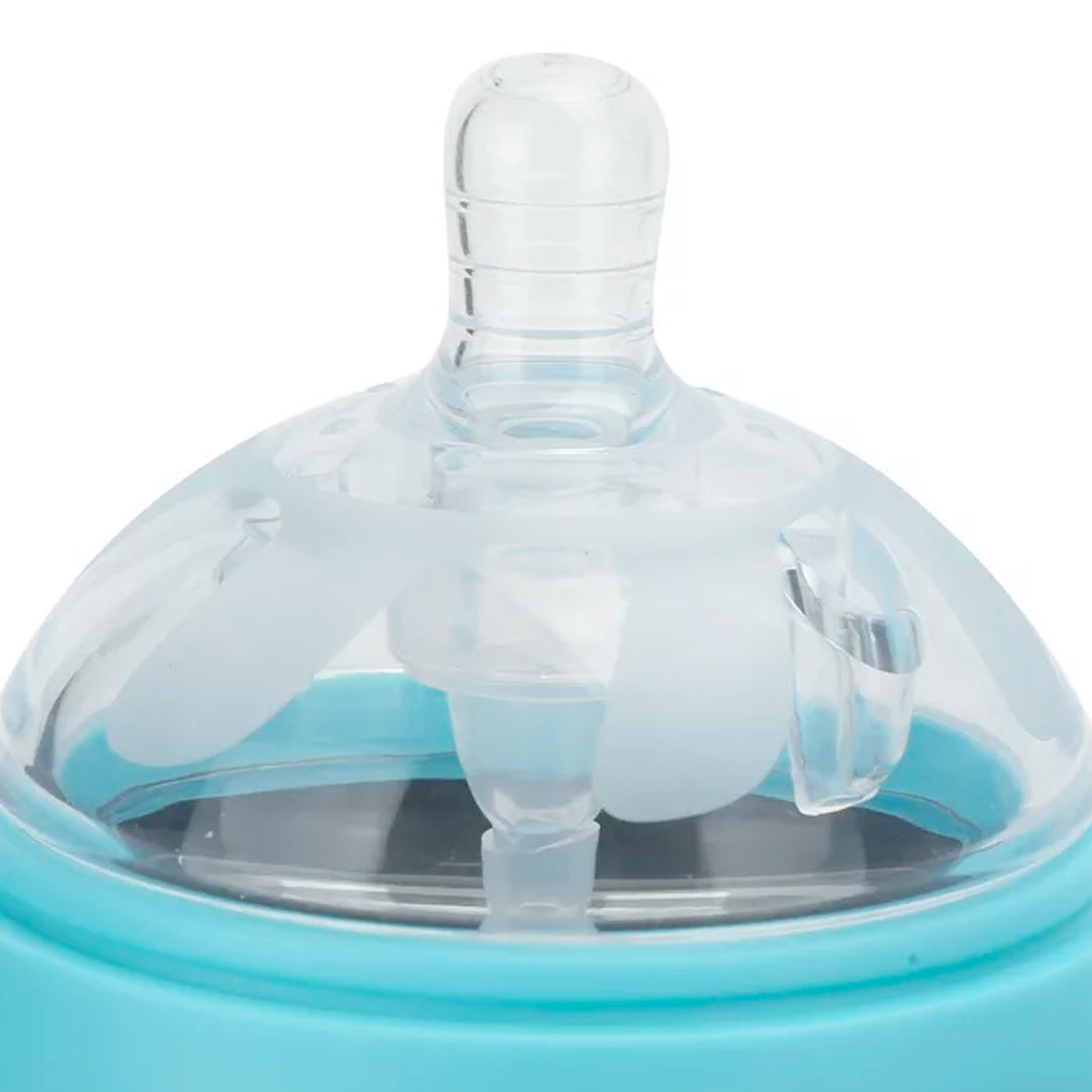 Tetero de silicona Popocho, de alta calidad para bebés recién nacidos, biberón en silicona de grado alimenticio libre de BPA, anticólicos de flujo lento