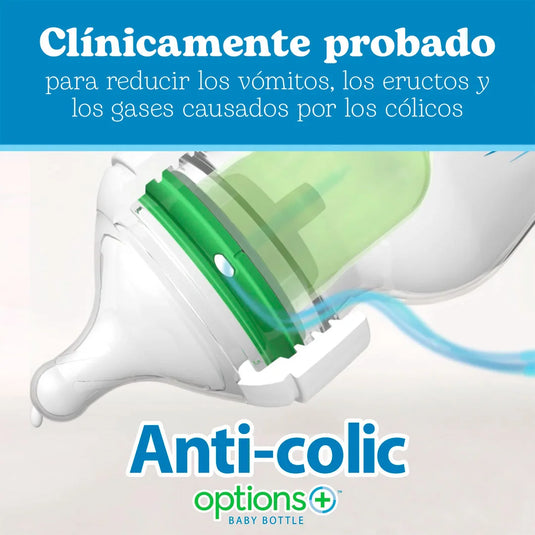 Tetero 4oz cuello alto Anti-Colic Options+™ - Dr Brown's