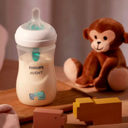 Tetero 9oz válvula AirFree decorado Elefantes - Philips Avent