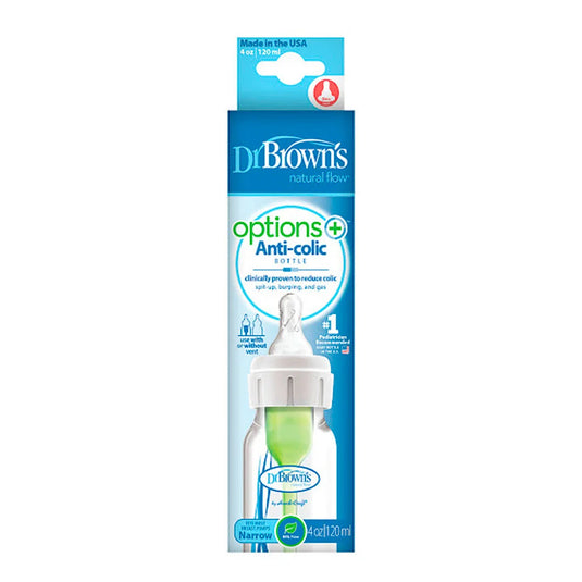 Tetero 4oz cuello alto Anti-Colic Options+™ - Dr Brown's