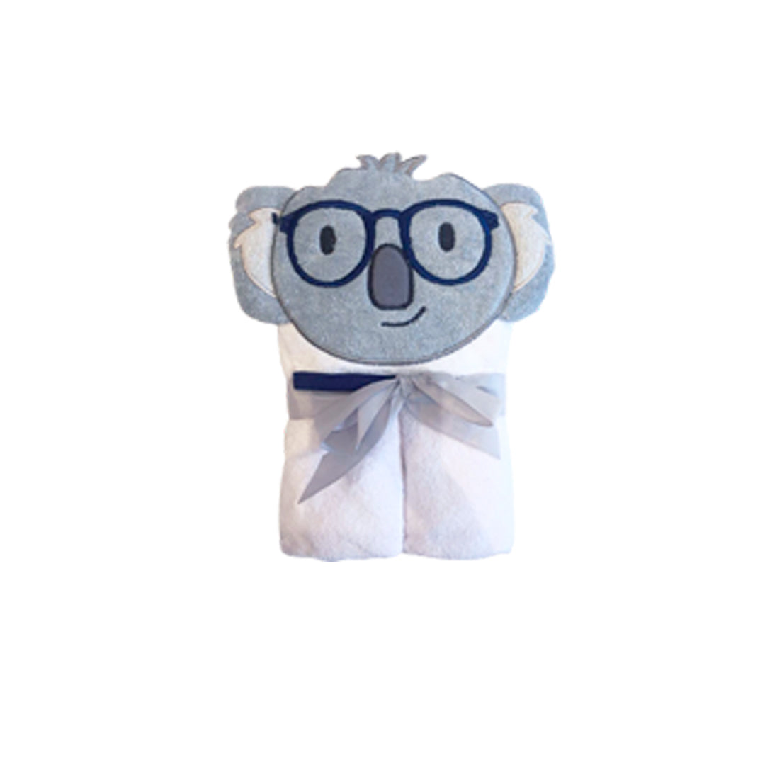 Toalla con capuche para bebé, 100% algodón y diseño de animales - Hooded Towel koala