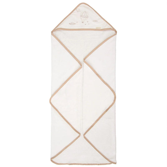 Toalla con capucha en cajita de regalo para bebé, adorables diseños bordados en la capucha, toalla de gran capacidad de absorción, hecha en material de textura suave al tacto con la piel - Bimbidreams