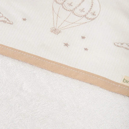 Toalla con capucha en cajita de regalo para bebé, adorables diseños bordados en la capucha, toalla de gran capacidad de absorción, hecha en material de textura suave al tacto con la piel - Bimbidreams