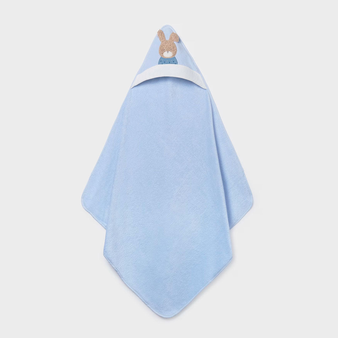 Toalla con capucha 100% algodón para bebé, tipo capa de diseño envolvente con la que podrás secar y abrigar a tu bebé, con diseños divertidos, gran suavidad al contacto con la piel - Mayoral