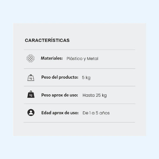 Triciclo paseador 4 en 1 Cosmos para niño, con manillar de empuje ajustable, resistente y fácil de transportar - Priori