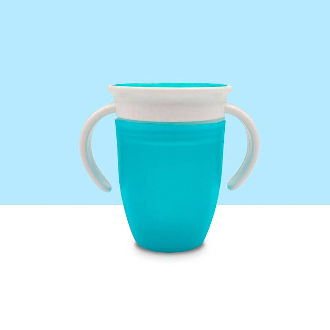 Vaso antiderrame 360°, ideal para entrenamiento, libre de BPA Azul