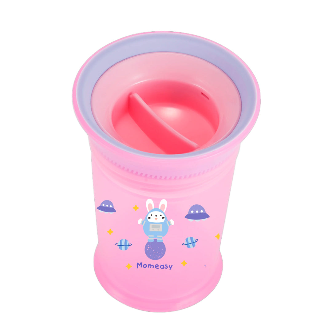 Vaso de entrenamiento 360° antiderrame con agarraderas, libre de BPA - Momeasy