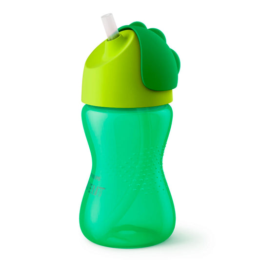 Vaso pitillo de 10oz para bebé +12m, con tapa que protege el pitillo de quiebres, suciedad o perdida, diseño en piezas de fácil montado para facilitar su limpieza- Philips Avent