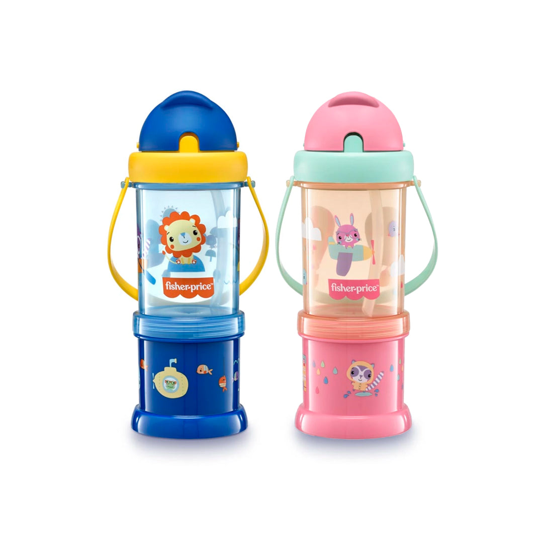 Vaso pitillo PlayFul con PortaSnack y agarradera - Fisher Price