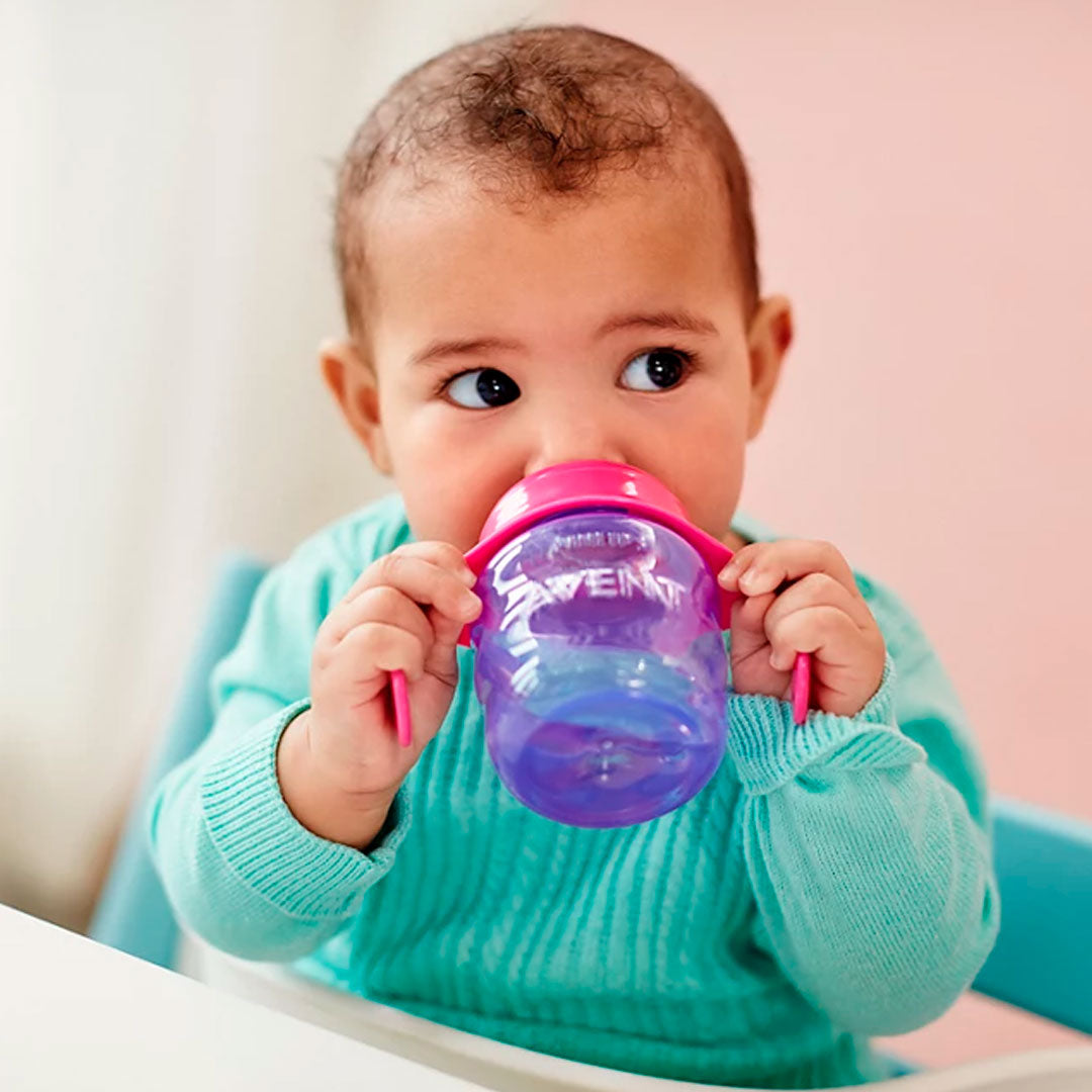 Vaso tetero con boquilla y agarraderas, boquilla suave de silicona grado alimenticio libre de BPA, piezas separables para facilitar la limpieza - Philips Avent