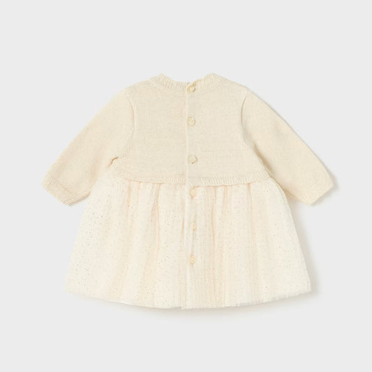 Vestido Plisado Champagne Mayoral