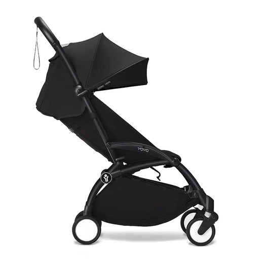 Coche de paseo Stokke YOYO3 Combo con moisés para recién nacido + asiento convertible, chasis de aluminio ultraligero y arnés de 5 puntos, desde el nacimiento hasta los 4 años - Stokke
