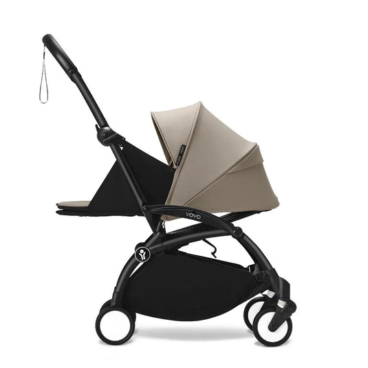 Coche de paseo Stokke YOYO3 Combo con moisés para recién nacido + asiento convertible, chasis de aluminio ultraligero y arnés de 5 puntos, desde el nacimiento hasta los 4 años - Stokke