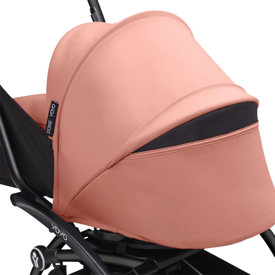 Coche de paseo Stokke YOYO3 Combo con moisés para recién nacido + asiento convertible, chasis de aluminio ultraligero y arnés de 5 puntos, desde el nacimiento hasta los 4 años - Stokke