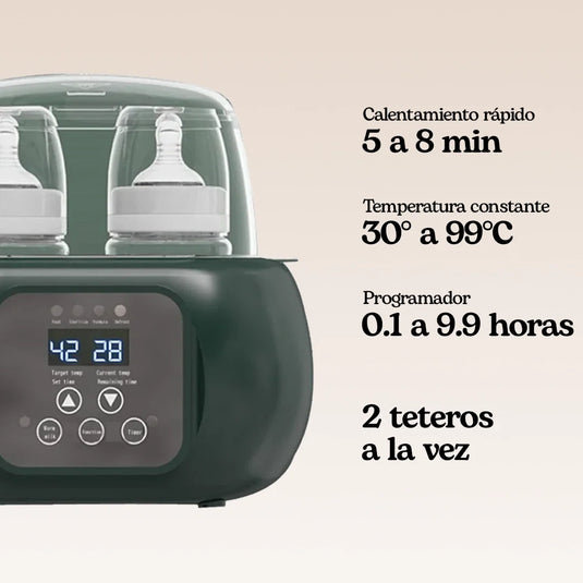 Calentador de teteros doble con control de temperatura y esterilizador - Cocco Semana 2026