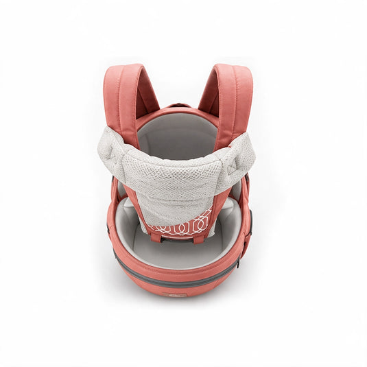 Portabebé ergonómico canguro con apoyo de cadera y lumbar, 6 posiciones de uso, 0-24 meses
