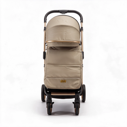 Coche maleta para bebé reversible con capota amplia y cubrepies