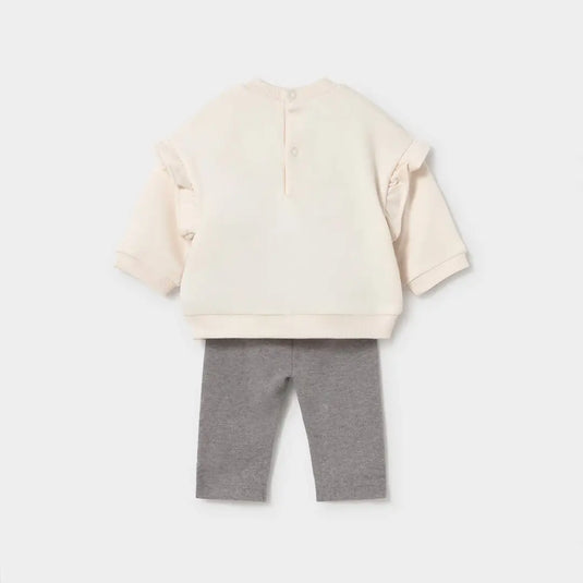Conjunto 2pz buzo bordado y leggings para recién nacida - Mayoral