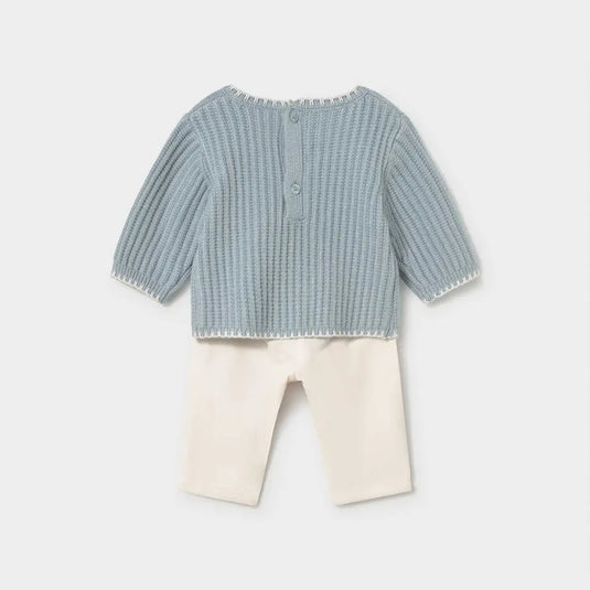 Conjunto buzo tejido y pantalón de pana para recién nacida - Mayoral