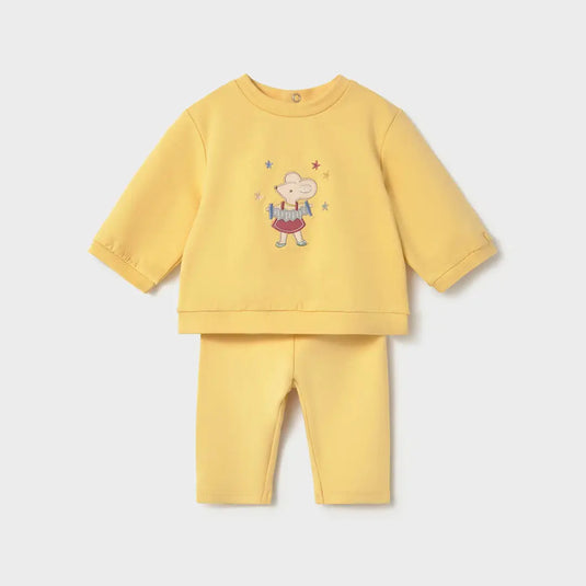 Conjunto 2 piezas sudadera y leggings para recién nacida - Mayoral